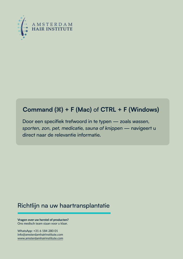 AHI – Na de Haartransplantatie voorblad